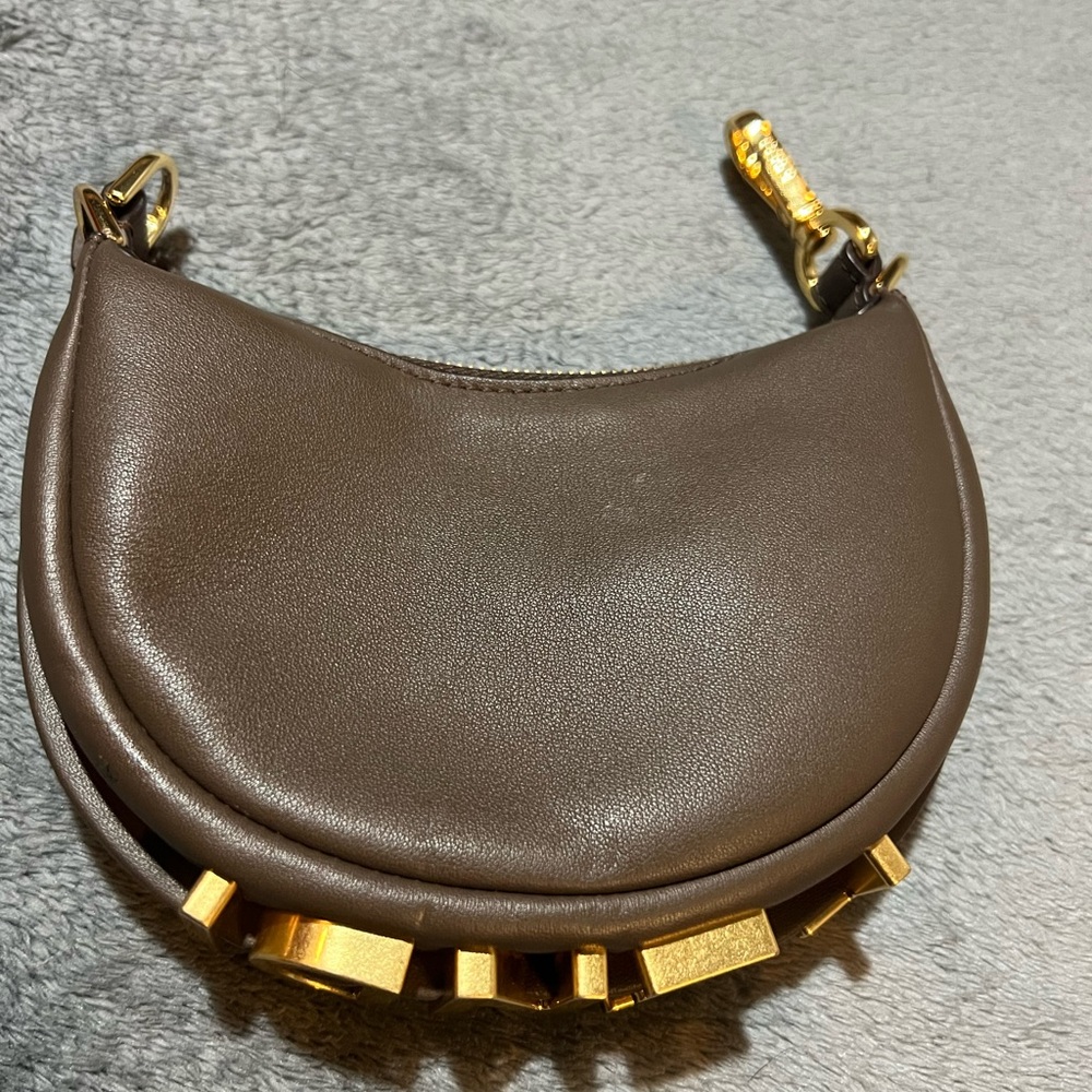 Nano Fendigraphy Fendi Brown Leather clutch - Picture 2 of 8